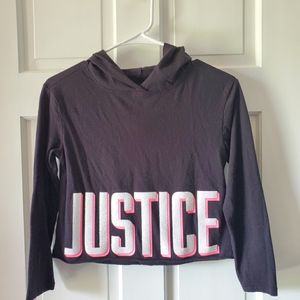 Justice Crop Hoodie